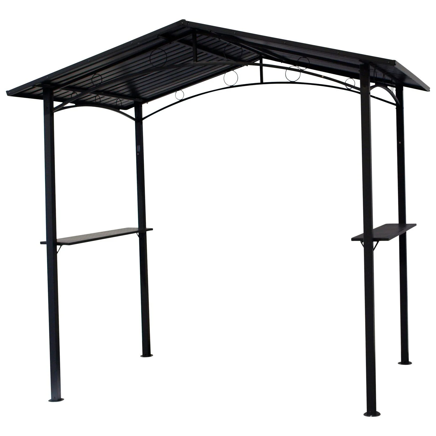 DEGAMO Grillpavillon TOULOUSE – 250×160 cm, Metallgestell & Dach Dunkelgrau