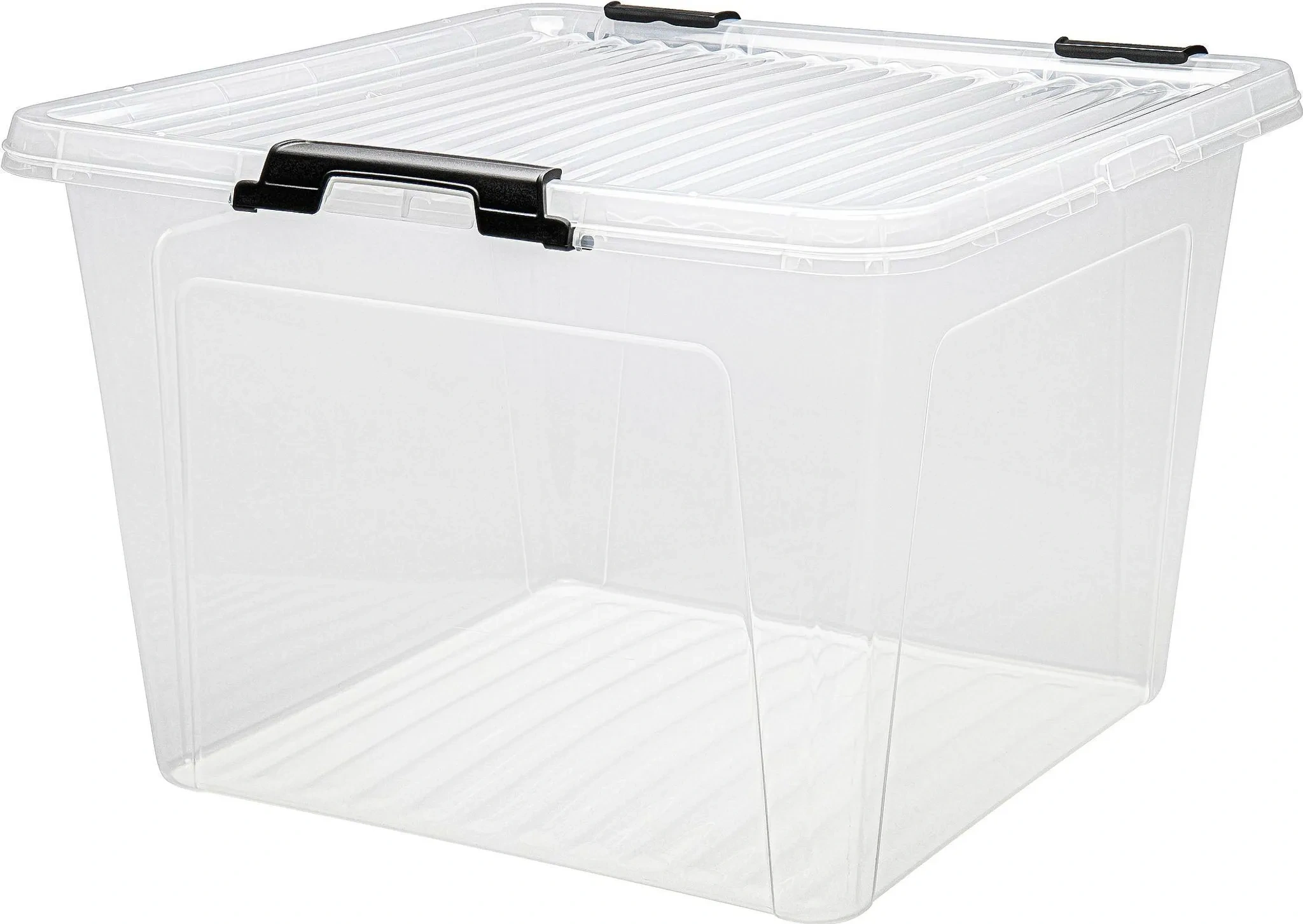 Aufbewahrungsbox 26 L – Transparent – mit Deckel & Clip-Verschluss