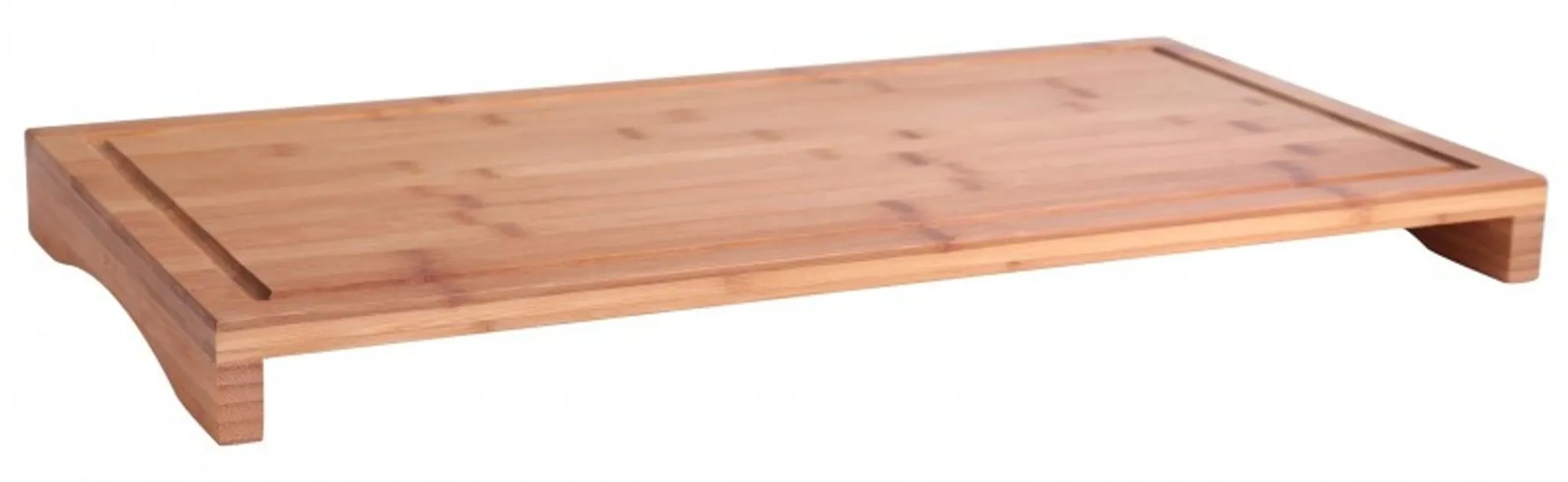 HI 2-in-1 Schneidebrett – Bambus 54×28×4,5 cm mit Saftrille