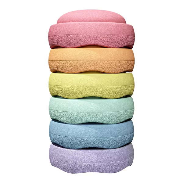 Stapelstein – Original Rainbow pastel light (6-teilig)