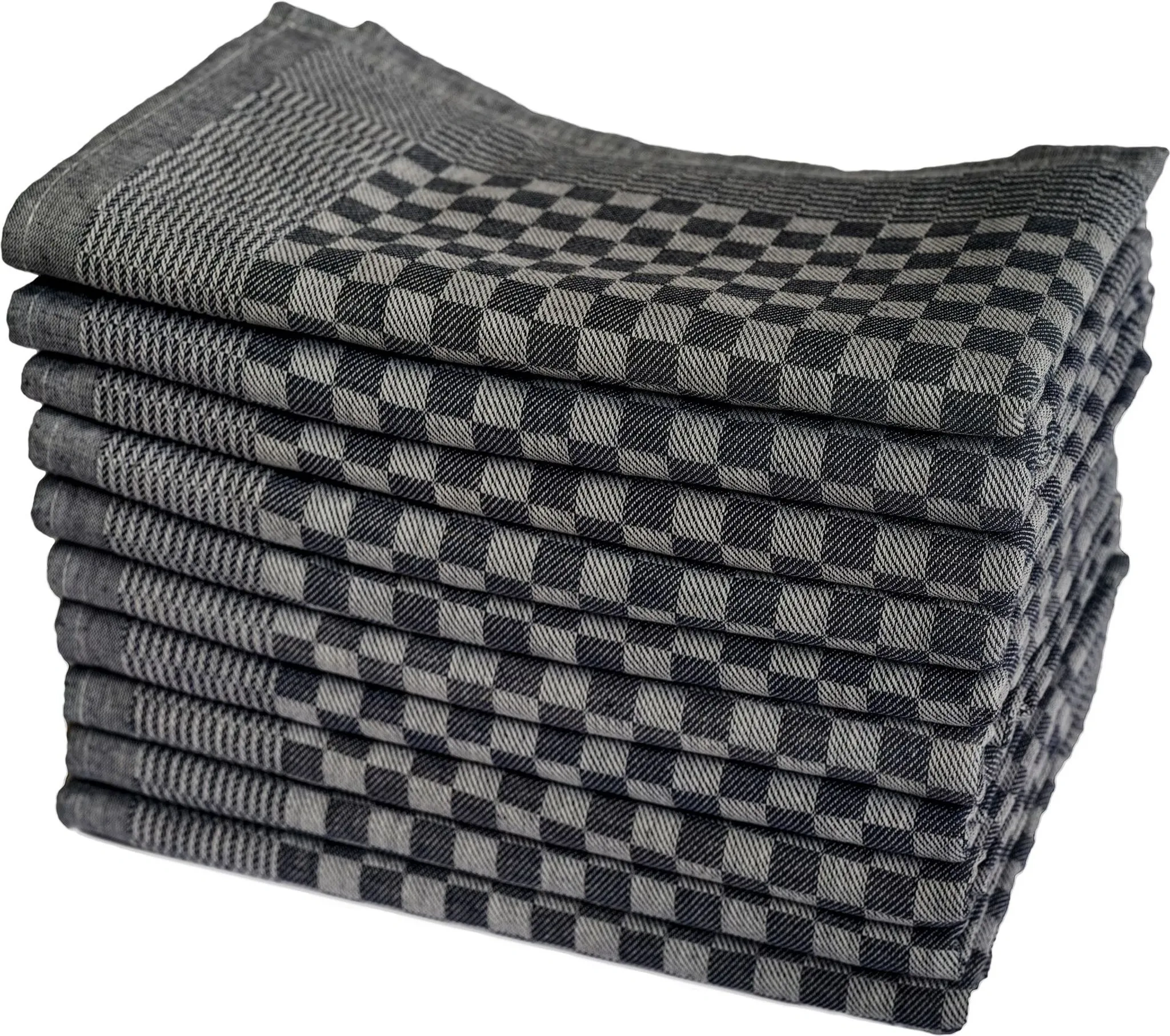 Müskaan Luxus Grubentuch – Schwarz, Halbzwirn 50×70 cm, 100 % Baumwolle