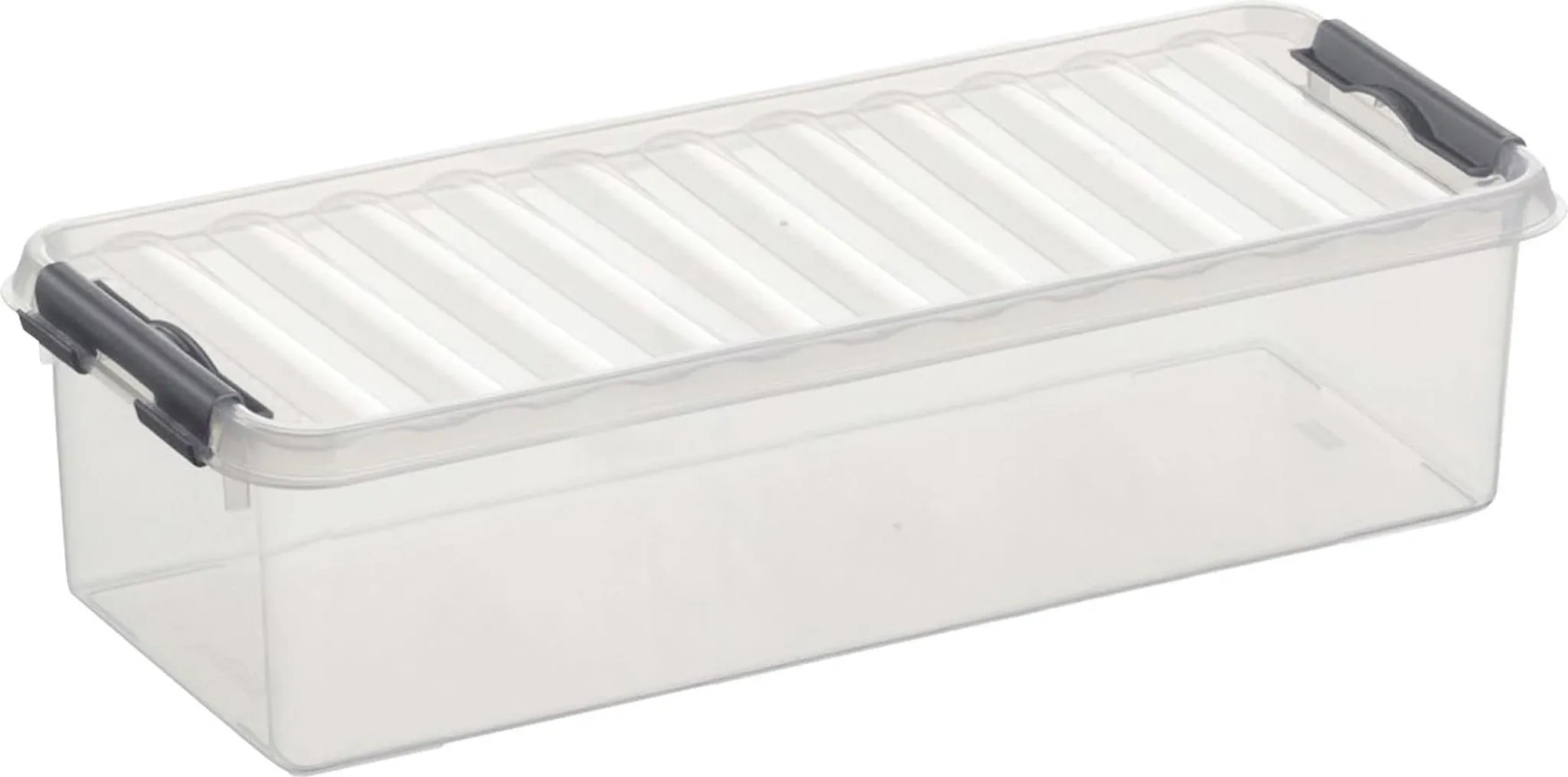 Sunware Aufbewahrungsbox Q-Line 3,5 L – Transparent – mit Deckel & Clips