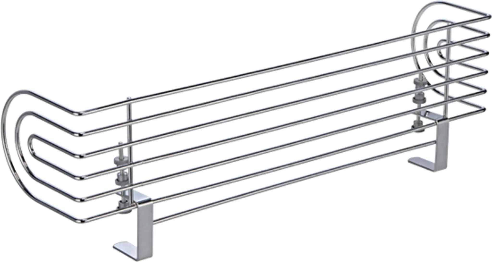 Herdschutzgitter, verchromt – ca. 60 × 18,5 × 14 cm